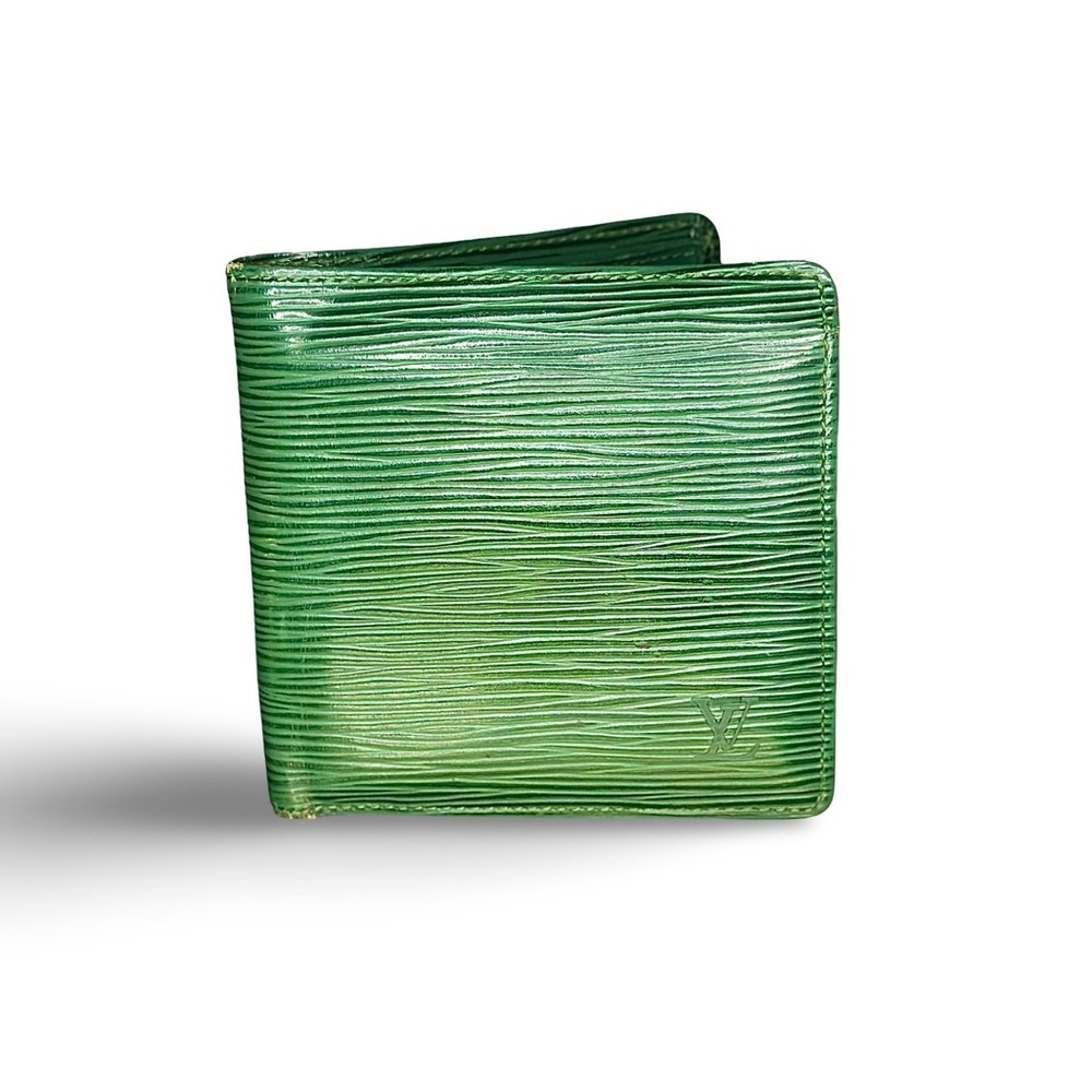 1992 LOUIS VUITTON Green Epi Leather wallet - MI0942 - RARE